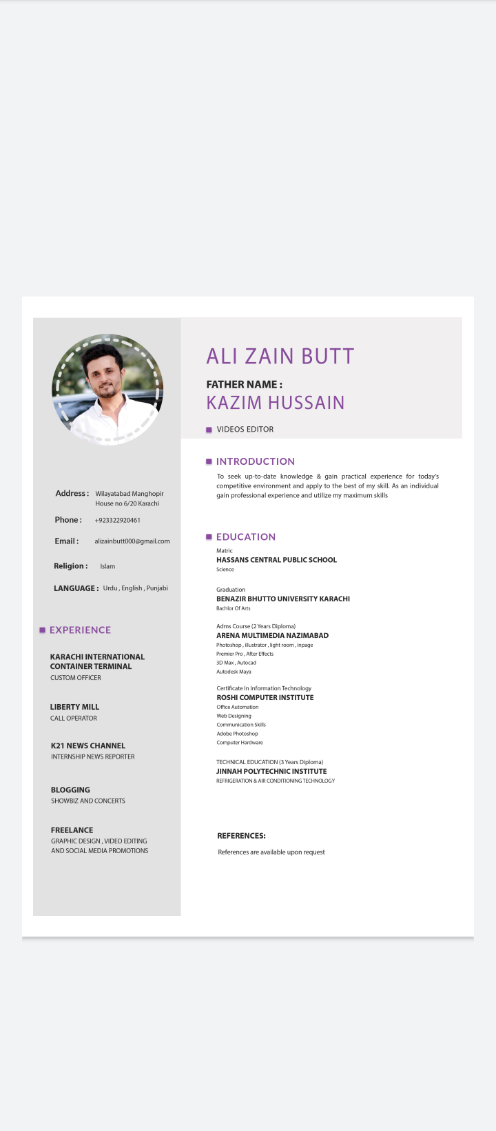 Ali zain butt