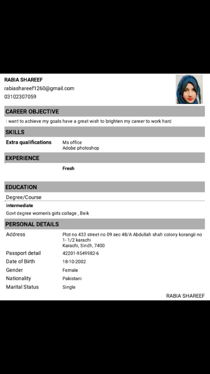 Rabia sharif